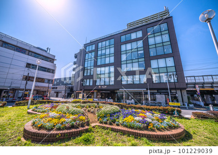 日本の東京都市景観 東急電鉄 祐天寺駅などを望む 日本の東京都市景観 東急電鉄 祐天寺駅などを望む 101229039