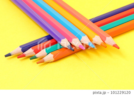色鉛筆, 鉛筆, えんぴつ, 文具, 文房具, 学校, 木製, 描く, 書く, 塗る, 色えんぴつ 101229120