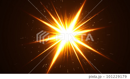 火花が飛び散るヒットエフェクト 火花が飛び散るヒットエフェクト 101229179