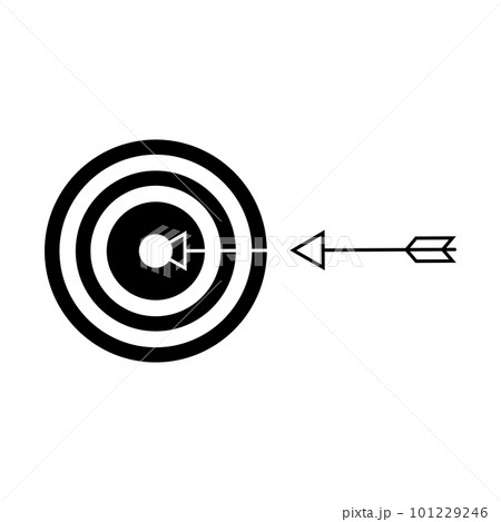 Bullseye arrow in target, manage to goal, reach to task Bullseye arrow in target, manage to goal, reach to task 101229246
