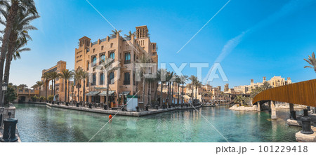 Souk Madinat Jumeirah in Dubai, traditional arabian bazaar market, UAE Souk Madinat Jumeirah in Dubai, traditional arabian bazaar market, UAE 101229418