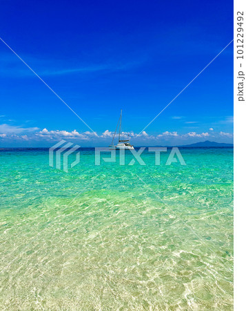 View from Bamboo island beach in Krabi, Thailand 101229492