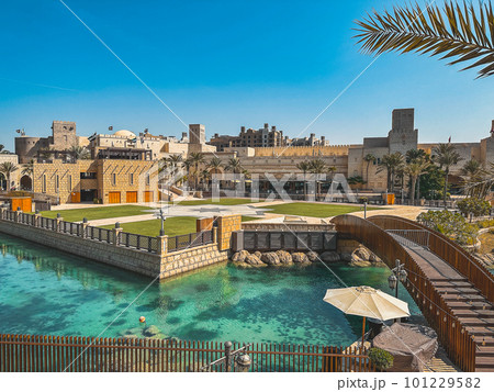 Souk Madinat Jumeirah in Dubai, traditional arabian bazaar market, UAE 101229582