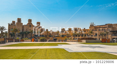 Souk Madinat Jumeirah in Dubai, traditional arabian bazaar market, UAE Souk Madinat Jumeirah in Dubai, traditional arabian bazaar market, UAE 101229806