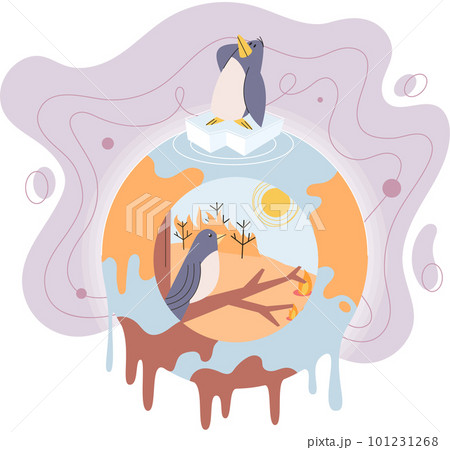 Global warming, climate change, problems of environment protection, rise in temperature on planet Global warming, climate change, problems of environment protection, rise in temperature on planet 101231268