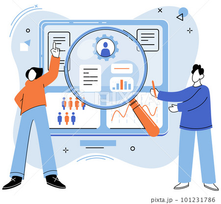 Select candidates for work or study, employer selects applicant. HR department, headhunter job 101231786