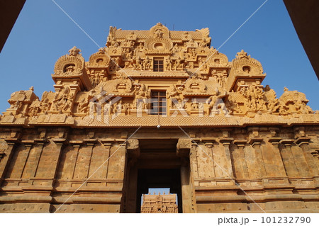 インド 世界遺産 大チョーラ朝寺院群 タンジャーヴールのブリハディーシュワラ寺院 インド 世界遺産 大チョーラ朝寺院群 タンジャーヴールのブリハディーシュワラ寺院 101232790
