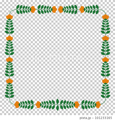 nordic flower frame 101233165