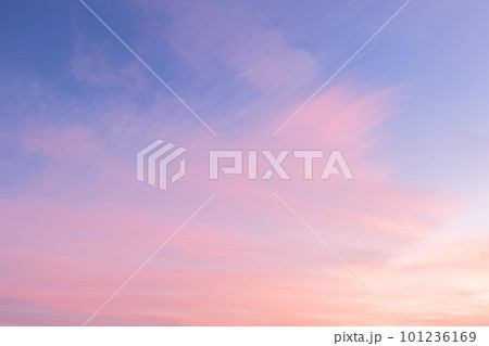Sky with soft and fluffy pastel pink and blue colored clouds. Sunset background. Nature. sunrise. Instagram toned style Sky with soft and fluffy pastel pink and blue colored clouds. Sunset background. Nature. sunrise. Instagram toned style 101236169