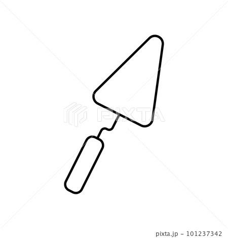 Putty tool flat icon. 1st May Worker s Day. Putty tool flat icon. 1st May Worker s Day. 101237342