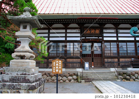 長野県　小布施　岩松院　本堂　扁額 101238418