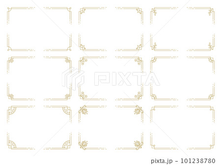 カジュアルなコーナーデザインのフレームセット その2 カジュアルなコーナーデザインのフレームセット その2 101238780