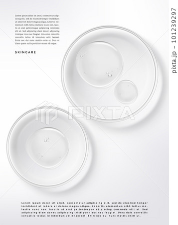 Vector Petri Dish with Beauty Cream or Gel 3D Illustration under sunlight for Beauty and Healthcare Poster, Product Packaging, or Advertisement Background. Vector Petri Dish with Beauty Cream or Gel 3D Illustration under sunlight for Beauty and Healthcare Poster, Product Packaging, or Advertisement Background. 101239297