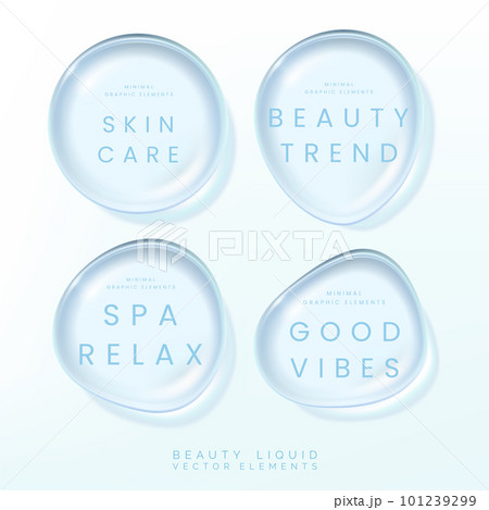 Vector 3D Illustration Beauty, Health Care or Cosmetics Liquid Palette or Waterdrop Elements for Beauty, Cosmetics and Skin Care Graphics Vector 3D Illustration Beauty, Health Care or Cosmetics Liquid Palette or Waterdrop Elements for Beauty, Cosmetics and Skin Care Graphics 101239299
