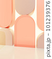 3D Rendering Minimal Studio Shot Pastel or Vibrant Color Transparent Acrylic Board with Back Light Product Display Background for Fashion, Cosmetics and Trendy Products. 101239376
