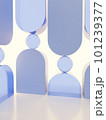 3D Rendering Minimal Studio Shot Pastel or Vibrant Color Transparent Acrylic Board with Back Light Product Display Background for Fashion, Cosmetics and Trendy Products. 101239377