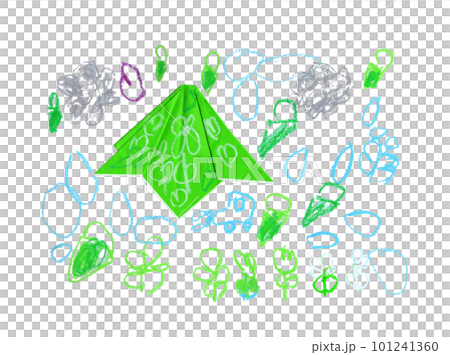 兒童畫的一座山 101241360