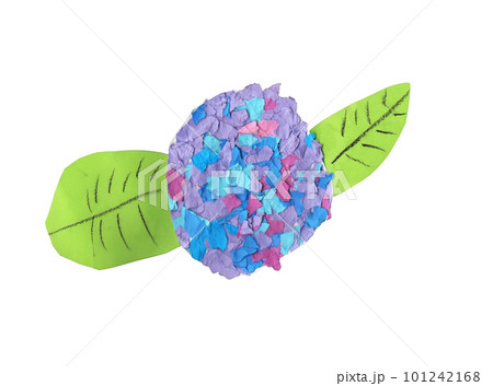子供が制作した紫陽花のイラスト 子供が制作した紫陽花のイラスト 101242168