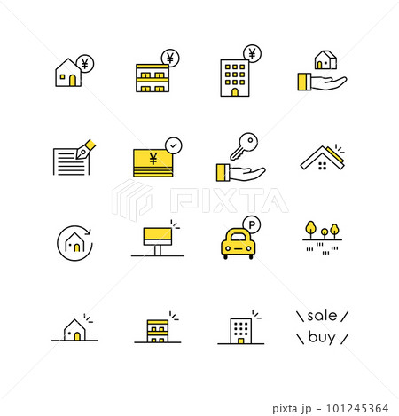 不動産アイコンセット 101245364