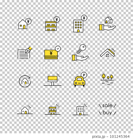 不動産アイコンセット 101245364