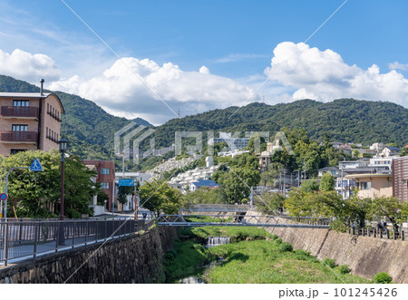 駅前風景　芦屋川駅 101245426
