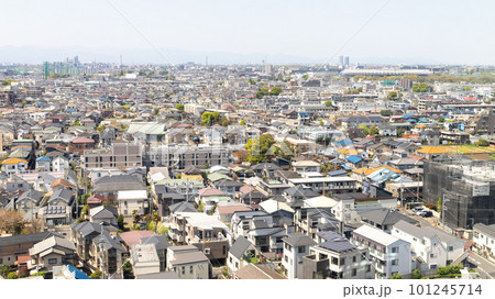 調布市(文化会館たづくり展望台から)の街並み⑦ 調布市(文化会館たづくり展望台から)の街並み⑦ 101245714