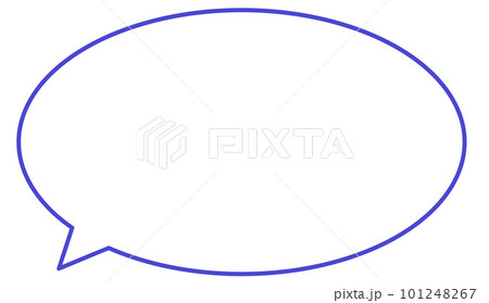 シンプルな丸ふきだし 101248267