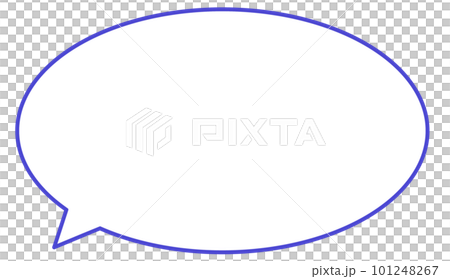 シンプルな丸ふきだし 101248267