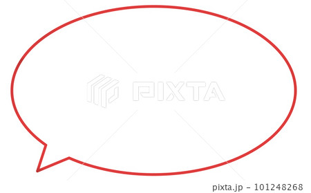 シンプルな丸ふきだし 101248268