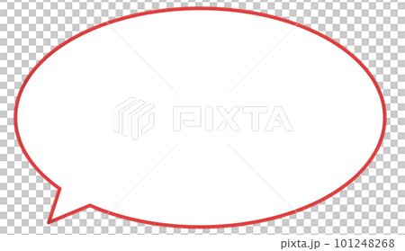 シンプルな丸ふきだし 101248268