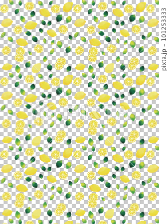 Watercolor touch lemon fresh pattern vertical Watercolor touch lemon fresh pattern vertical 101253333