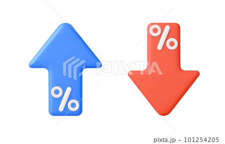 3d arrow up with percentage symbol income 3d arrow up with percentage symbol income 101254205
