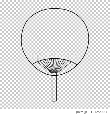 素色內和的線描插圖 101254854