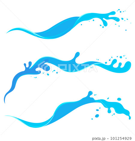 water splashing flat design stroke art design element 101254929