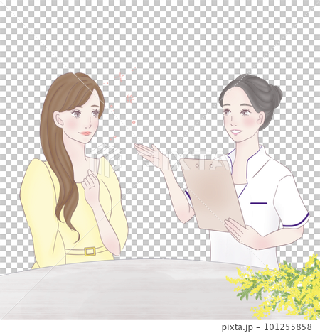 A woman counseling at a clinic 101255858