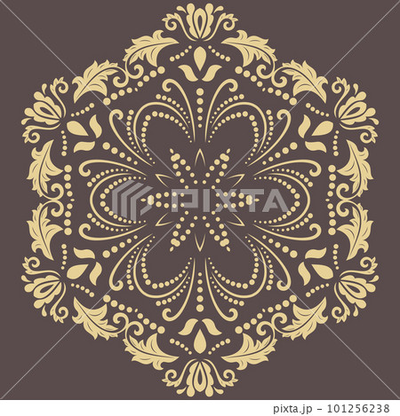 Classic Vector Fine Pattern With Various Arabesques 101256238