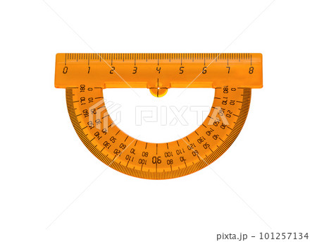 Protractor on white. 101257134