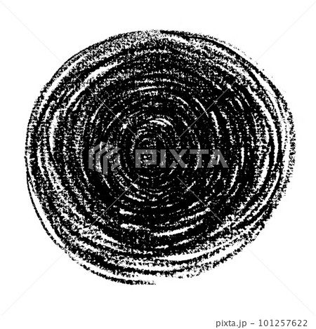 Abstract black round pensil scribble isolated on a white background Abstract black round pensil scribble isolated on a white background 101257622