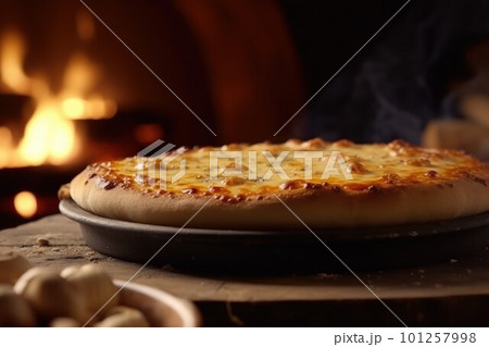Tomato cheese pizza. Tomato cooking. Generate Ai 101257998