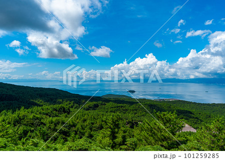 湯之平展望所から見る指宿市方面の風景 101259285