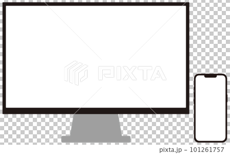 Simple monitor and smartphone 101261757