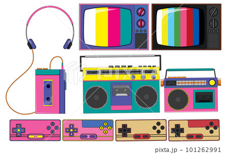 Retro objects and electronic devices 101262991