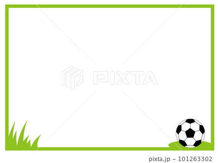 サッカーの色紙・寄せ書き用 デザインのイラスト素材 [101263302] - PIXTA