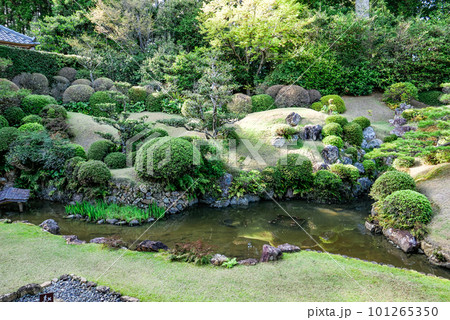 心字池と築山 心字池と築山 101265350
