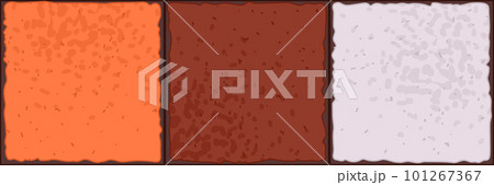 Ancient ceramic tile. Wall or floor texture. Decorative antique stone ornament. Abstract texture. 101267367