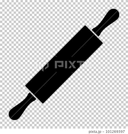 擀麵杖剪影 擀麵杖剪影 101269397