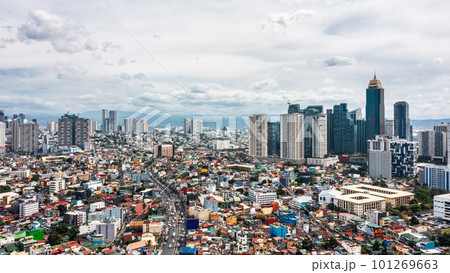 Residential districts of Manila city. Aerial view 101269663