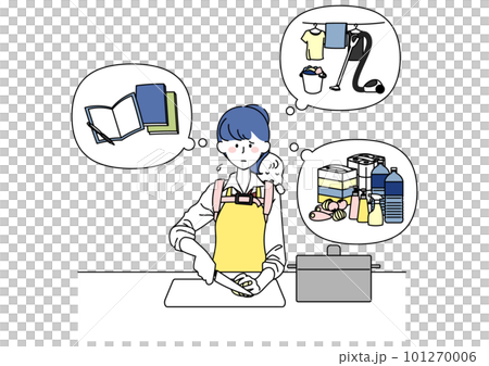 家の仕事に追われる女子高校生 101270006