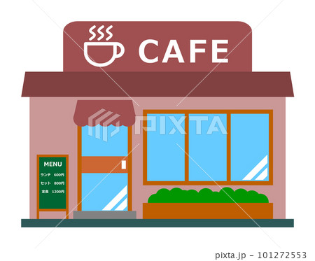 コーヒーを販売する喫茶店のイラスト 101272553