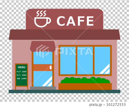 コーヒーを販売する喫茶店のイラスト 101272553